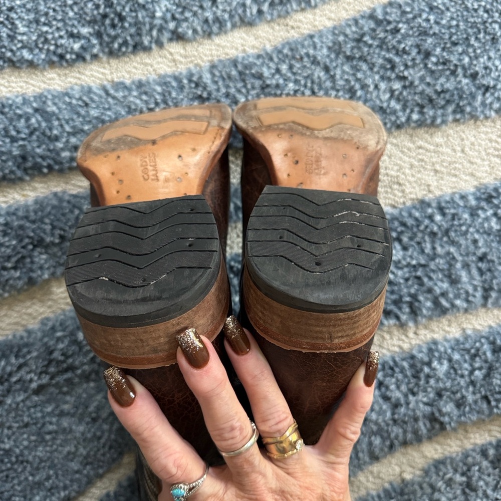 Like New..Cody James Union Xero Men's Brown Leather Western Boots - Picture 11 of 15